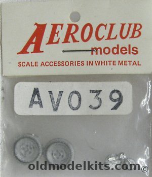 Aeroclub 1/72 Typhoon Wheels Tires and Tail Wheel with Strut, AV039 plastic model kit